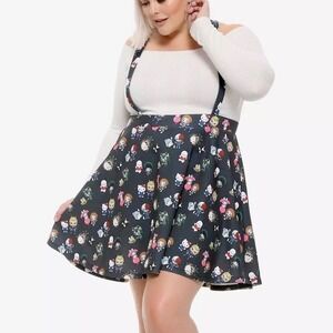 Hello Kitty Suspender Skirt Womens 2X Kawaii Anime Skater Nerdcore Hot Topic
